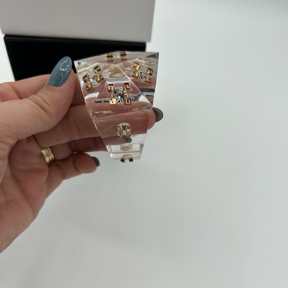 Givenchy - 4G Plumetis Embellished Cuff Bracelet - Picture 5 of 9